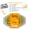 Keto Chef Instant Chilled Meals - Konjac Vegan & Low Calorie, High in Protein, Microwavable Meal | Ready to Eat Meal Pack of 4 (370g) (Biryani) view 4