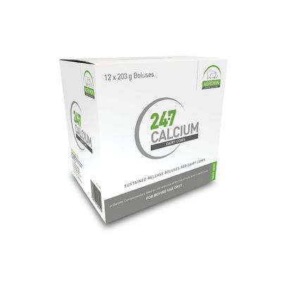Agrimin 24-7 Calcium Bolus for Dairy Cows - 12 Pack