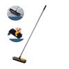 FUMANYI Floor Scrub Brush with Long Handle Adjustable, 2 In 1 Cleaning Brush Removable Floor Brush With scraper for Deck, Bathroom, Kitchen Tub, Patio, Tile, Grout (Color : Blue) view 1