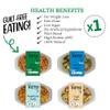 Keto Chef Instant Curry Noodle Meals - Spaghetti Bolognese, Thai Red Noodles, Bangkok Green Noodles, Teriyaki Chick'n - Konjac Vegan Meal | High in Protein, Pack of 4 (370g) view 4