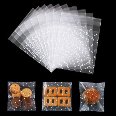 200 Pieces Cellophane Bags Clear Self-Adhesive Cookie Bags Plastic Sweet Bags for Bakery, Cookie, Candies, Biscuit, Jewelry, Soaps, Cards and Dessert (810 cm)