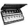 Weekly Pill Organizer 2 Times a Day - Remtise Am/Pm Daily Pill Case Medicine Organizer, Push Button 7 Day Pill Box for Pills/Vitamin/Cod Liver Oil/Supplements (Black & White) view 1