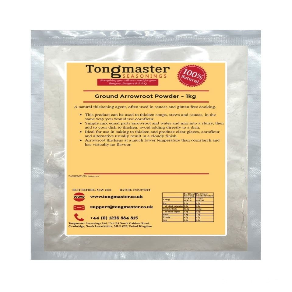 Ground Arrowroot Powder - Natural Thickener - 1kg