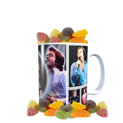 Diamond The-Jazz-Singer Celebrity Icon Mug with Choice of Sweets Gift Neil