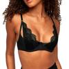 Adore Me Kaia Contour Unlined Bra - 30A-46DDD Underwire Bra for Women with Padded Quarter Cups, Adjustable Straps, & Lace, Black 2, 42F view 1