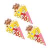 Alipis 100pcs Popcorn Paper Bags Tapered Tips Triangle Popcorn Bag Pack for Candy Party Snack view 1