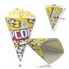 Alipis 100pcs Popcorn Paper Bags Tapered Tips Triangle Popcorn Bag Pack for Candy Party Snack view 2