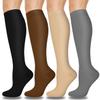 4 Pairs Compression Socks - Compression Socks for Women & Men Circulation - Best Support for Nurses, Running, Athletic view 1