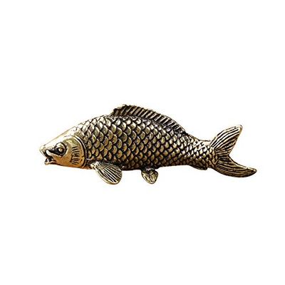 Solid Copper Koi Antique Rich Copperware Crafts Tea Favorite Simulation Brass Carp Pieces Novelty Gift