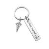 ZQEOU Dentist Present Dental Student Jewelry Doctor Gift Floss Keychain Appreciation Gift, Dentist Keychain, Default view 1