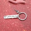 ZQEOU Dentist Present Dental Student Jewelry Doctor Gift Floss Keychain Appreciation Gift, Dentist Keychain, Default view 2