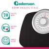 Adamson A25W Medical-Grade Scales for Body Weight - Up to 400 LB - New Version - Anti-Skid Rubber Surface Extra Large Numbers - High Precision Bathroom Scale Analog - Durable with 20-Year Assurance view 2