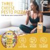 SRSLY Low Carb Three Cheese & Pesto Keto Pizzas - 9 Inch - Multipack of 6 - Low Carb Low Sugar High Protein Pizza with Crispy Base and Full Flavour Toppings for Healthy Filling Keto Friendly Meals view 3
