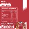 SRSLY Low Carb Double Pepperoni Pizza 9 Inch Multipack of 9 | Keto Low Carb Low Sugar High Protein Halal | Crispy Base Full Flavour Toppings Ready to Bake | Fresh Frozen Pizza Multipack view 2