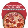 SRSLY Low Carb Double Pepperoni Pizza 9 Inch Multipack of 9 | Keto Low Carb Low Sugar High Protein Halal | Crispy Base Full Flavour Toppings Ready to Bake | Fresh Frozen Pizza Multipack view 4