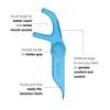 REACH Interdental Flosser Pick | Acute angle for better reach | Dented for Better Grip , PFAS FREE | 90 Flossers, Mint Flavor view 2