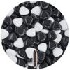 EinsSein 1kg Chocolate Sugared White and Black Shiny Chocolate Sweets Heart Favours Wedding Favors Almonds Candy Nikah Sekeri Mini Heart Shaped Chocolate view 1
