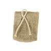 Loelle Exfoliating Soap Bag  2 in 1 Soap Holder & Skin Exfoliator for Soft Skin and Longer Lasting Bars of Soap, Drawstring Bags Made from Linen, Cotton, Elastane Mesh, Suitable All Skin - 1pcs view 2