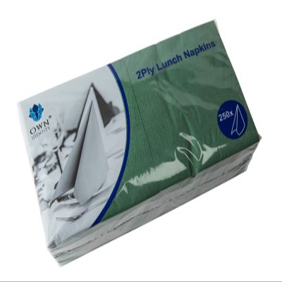 We Can Source It Ltd Dark Green 33cm 2-Ply Lunch Napkins Absorbent Paper Napkins with 4-Fold Square Design Ideal for Catering, and Events Strong and Disposable 1000 Napkin (4 Pack)