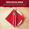 We Can Source It Ltd - Red 2-Ply Paper Napkins 24cm - Cocktail Napkins for Bars, Restaurants, Cafs, Parties & Home - Recyclable Disposable Bar Caddy Napkins - Pack of 2000 (8) view 3