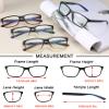 Readersoul - Pack of 4 Men's Elegant Lightweight Two Tone Reading Lenses, Set of 4 different colours., 1.75x view 2