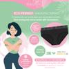 Pack of 3 Ultra Absorbent Period Panties 4 Layers Organic Cotton + Laundry Bag | Menstrual Panty Abundant Flow Washable Underwear Menstruation Postpartum Leaks Teenager Incontinence XXL view 3