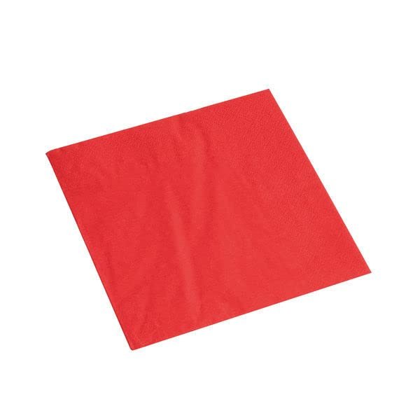 Napkins 330x330mm 2-Ply Red (Pack of 100) VSMAX33/2R+ Free finchley Refill Pen (10)
