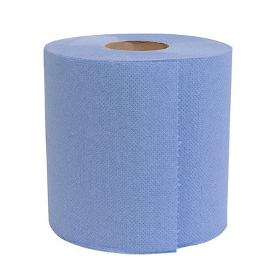 [  ] Blue Centrefeed Rolls | Blue Tissue Paper Roll 2 Ply Embossed Tissue Wipe Away | Kitchen Hand Towels Rolls | Commercial & Kitchen Use Recycled Paper