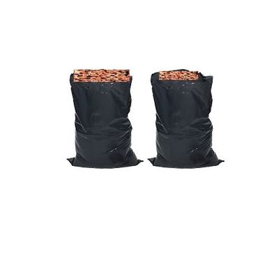 100 x Heavy Duty Plastic Rubble Sacks Bags for Building Garden Waste Bag for Builders Gardening 20kg Waste 32 litre Capacity Large Size 20 x 30 inches (Black)