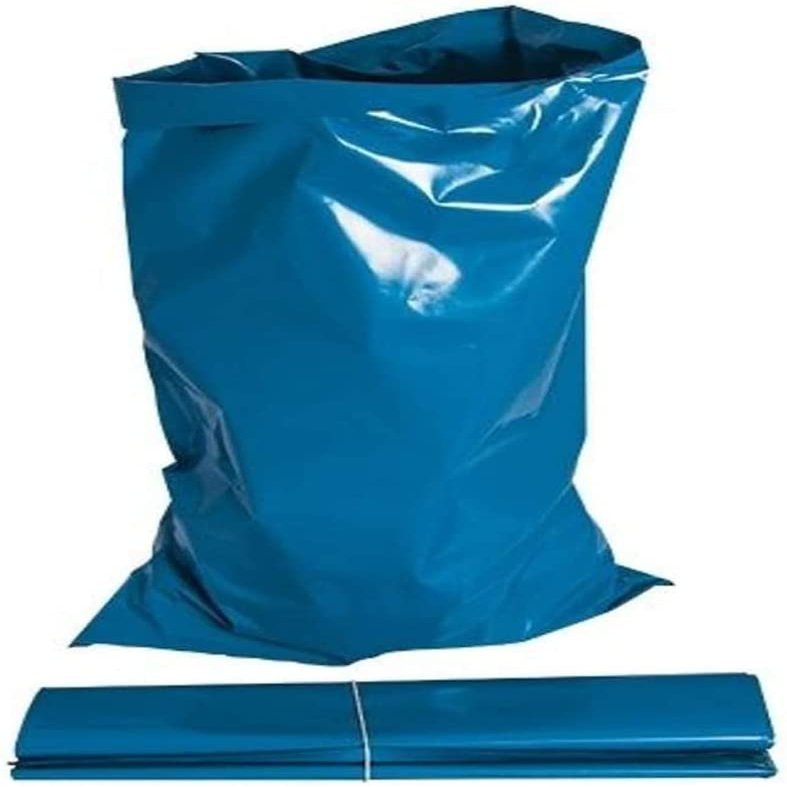 100 x Heavy Duty Plastic Rubble Sacks Bags for Building Garden Waste Bag for Builders Gardening 20kg Waste 32 litre Capacity Large Size 20 x 30 inches (Blue)