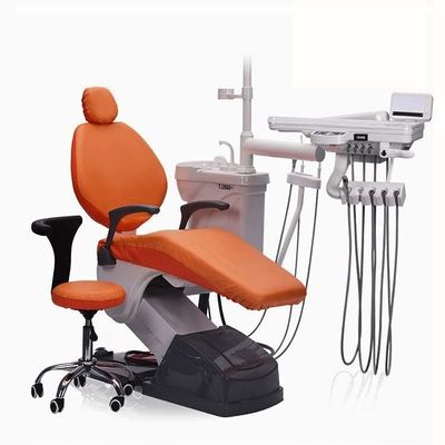 4pcs Protective Full Dental Chair Cover, Dustproof PU Leather Elastic Dental Chair Sleeve, Anti-Shedding and Washable Medical Dentistry Chair Protector (Color : F, Size : Pu leather)