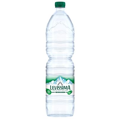 Levissima 91017 Natural Water Bottle, Pet Recyclable, 1.5 Lt (Pack of 6)