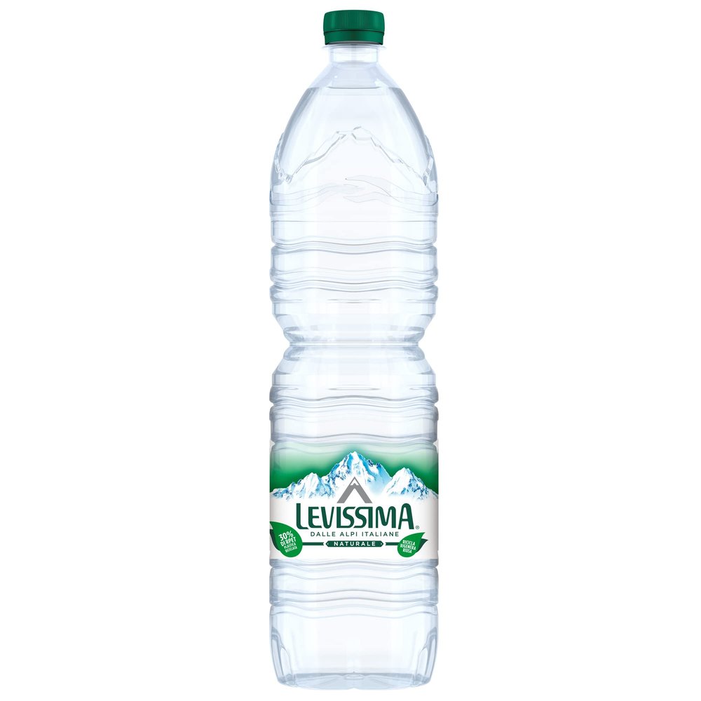 Levissima 91017 Natural Water Bottle, Pet Recyclable, 1.5 Lt (Pack of 6)