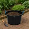 [  ] - 45L Rope Handle Black Bucket Heavy Duty Plasterers Tub Mixing Cement Water Storage Muck Bucket (  ) (45L) view 4