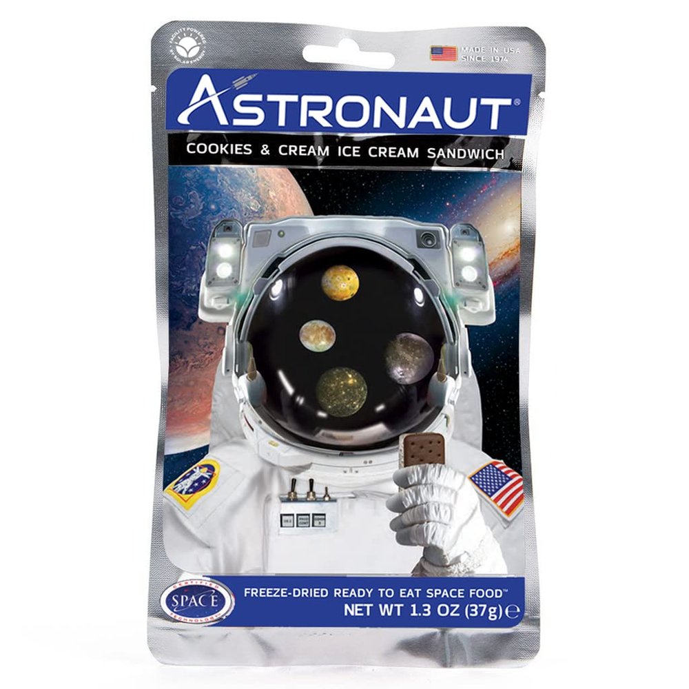 Edu-Sci Astronaut Food Cookies & Cream Ice Cream Sandwich