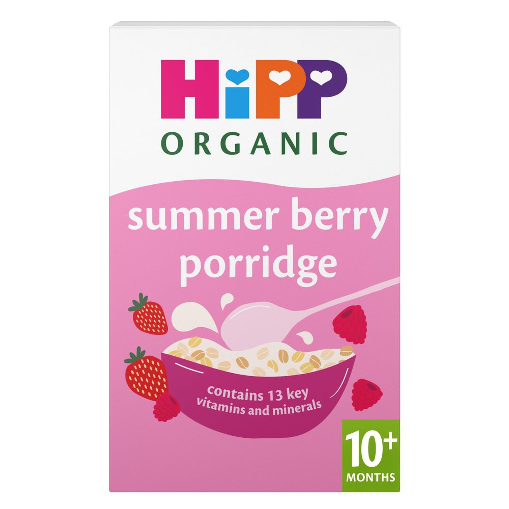 HiPP Organic Summer Berry Multigrain Porridge 10+ Months 200g (Pack of 4)