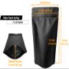 Chamigon 50 Pack 1 Quart Mylar Stand Up Bags 5 Mil 7x10 Inches Smell Proof Resealable Heat Sealable Foil Packaging Pouch Bag, Large Food Storage Pouches - Matte Black view 3