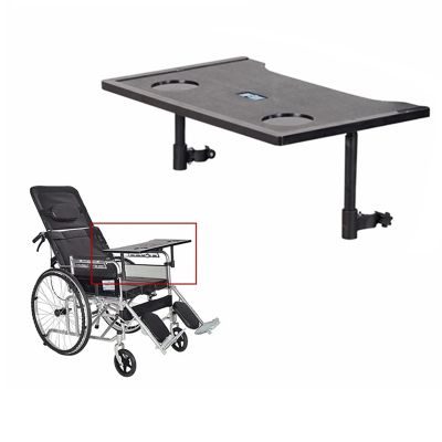 Wheelchair Lap Tray Table With 2 Cup Holders, Detachable Wheelchair Table Universal Trays Desk For Eating And Writing Wheelchair Accessories