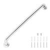 XJYMCOM 1Pcs Stainless Steel Grab Bar Anti Slip Bathroom Handrail Rail with Mounted Screws Safety Handle Bathroom Balance for Disabled Elderly Children Pregnant Disabled Elderly Woman -23'' (60cm) view 1