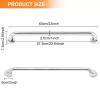XJYMCOM 1Pcs Stainless Steel Grab Bar Anti Slip Bathroom Handrail Rail with Mounted Screws Safety Handle Bathroom Balance for Disabled Elderly Children Pregnant Disabled Elderly Woman -23'' (60cm) view 2