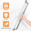 XJYMCOM 1Pcs Stainless Steel Grab Bar Anti Slip Bathroom Handrail Rail with Mounted Screws Safety Handle Bathroom Balance for Disabled Elderly Children Pregnant Disabled Elderly Woman -23'' (60cm) view 4