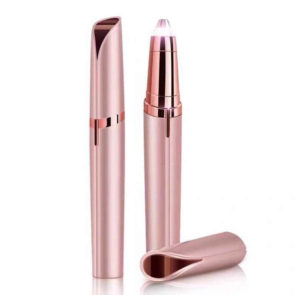 BODYA Women Electric Eyebrow Trimmer Eye brow Epilator Painless Brows Facial Hair Remover Flawless Brow Shaper Portable Hair Removal & Eyebrow Shaver for Female Face and Body