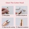 BODYA Women Electric Eyebrow Trimmer Eye brow Epilator Painless Brows Facial Hair Remover Flawless Brow Shaper Portable Hair Removal & Eyebrow Shaver for Female Face and Body view 4