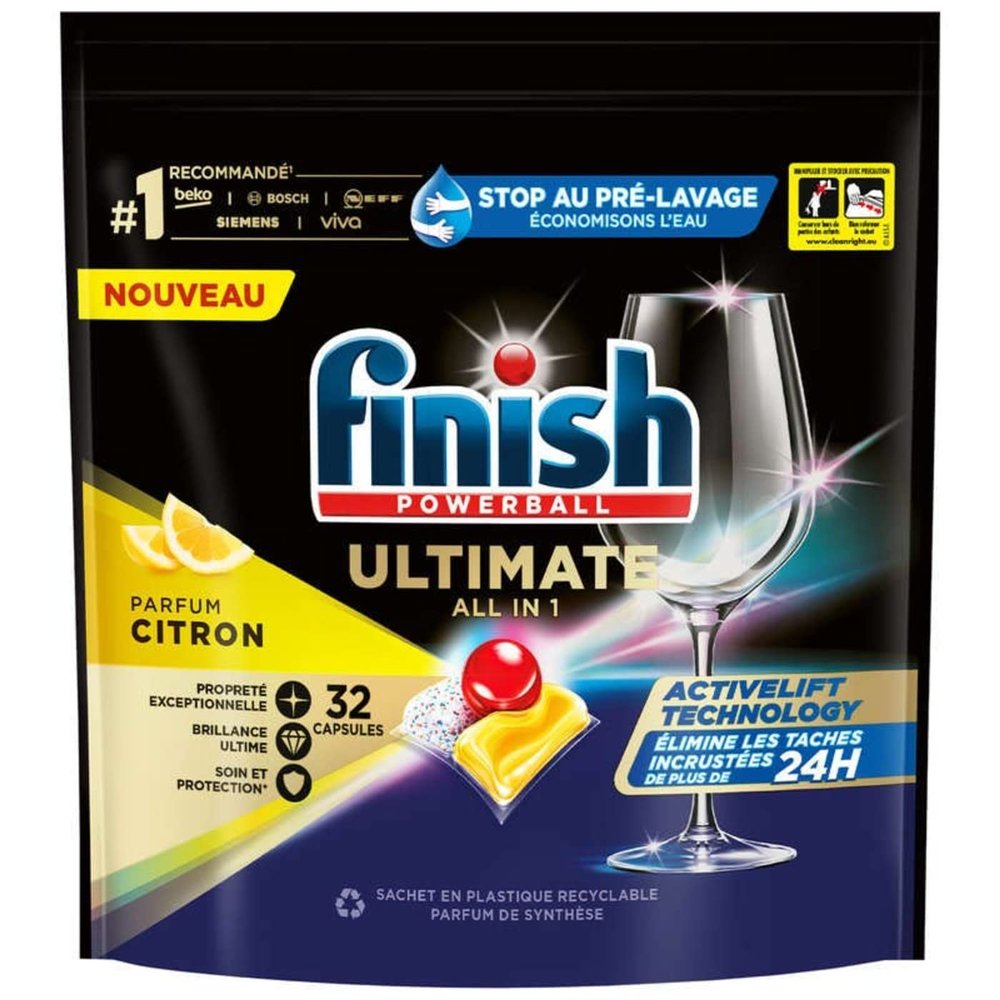 Finish Powerball Ultimate All in 1 Lemon x32