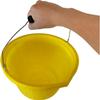 10 x Yellow Plastic Strong Builders bucket 3 Gallon 14 Litre Water Mixing Storage Bucket Car Wash Bucket With Functional Spout Metal Handle and Measuring Guide For Food Storage Garden Cleaning Kitchen view 3