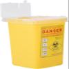 Jadeshay Sharps Bin, Tattoo Needle Container Mini Sharp Needle Tattoo Container Plastic Sharp Container Needle Disposal,1 Litre Medical Waste Bin Box (Yellow) view 1