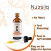 Nutroliq Liposomal Vitamin C Liquid Drops - Vegan Supplements for Men & Women's Health - Helps Boost Immune System - Quick-Absorbing, 2000mg Per Serving, Natural Orange Flavour - 60ml Glass Bottle view 2