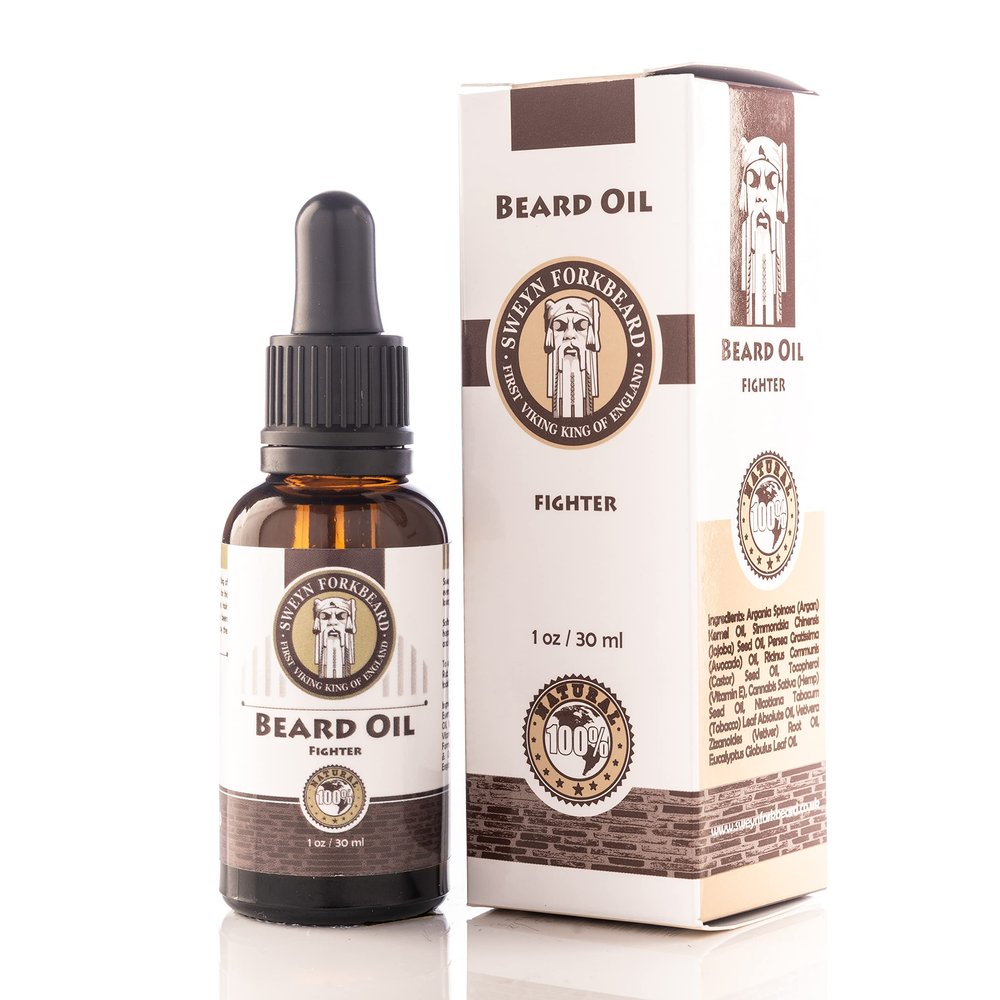 Beard Oil Fighter 100% Organic Premium Beard Oil Made in London
