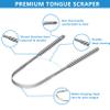Artcut Tongue Scraper, 2 Pack Stainless Steel Tongue Scrapers for Adults, Tongue Cleaner, Tounge Scraper U-Shaped Design, Metal Tongue Scraper for Oral Hygiene and Fresh Breath, Toungescraper 2 view 4