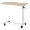 GUNEL Medical Overbed Bedside Table with Rolling Wheels, Height Adjustable Hospital Bed End Table C Shape Sofa Side Table, Laptop Table, 80x40x106cm view 4